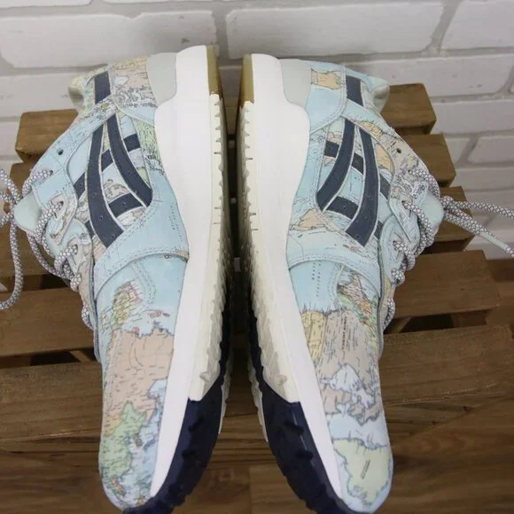 ASICS x ATMOS Gel Lyte III Sneakers Mens 8.5 US Sky World Map Great Cond atmos-asics-gel-lyte-iii-aged-  main image 4